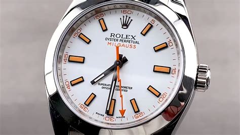 white rolex milgauss review|Rolex Milgauss blue review.